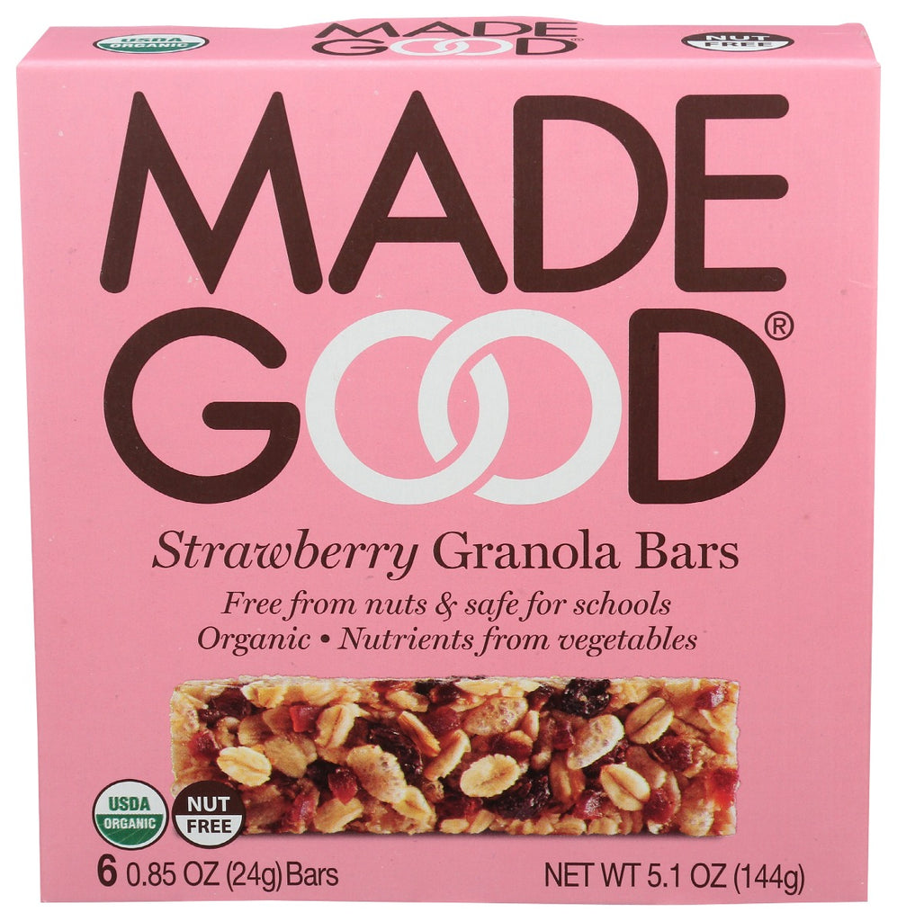 MADEGOOD: Strawberry Granola Bars, 5.1 oz