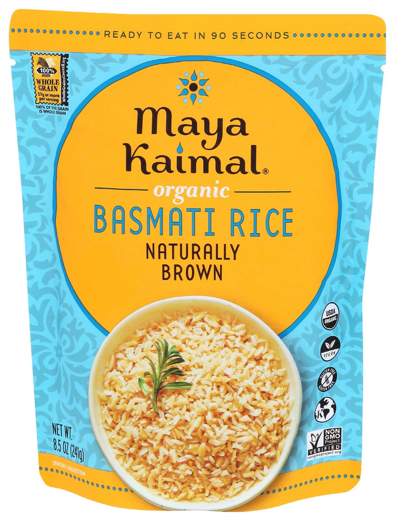 MAYA KAIMAL: Rice Basmati Naturally Brown, 8.5 oz