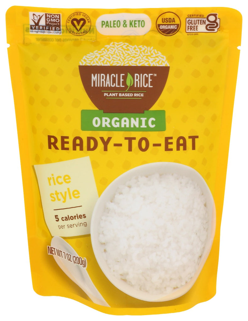 MIRACLE NOODLE: Ready To Eat Rice Organic, 7 oz