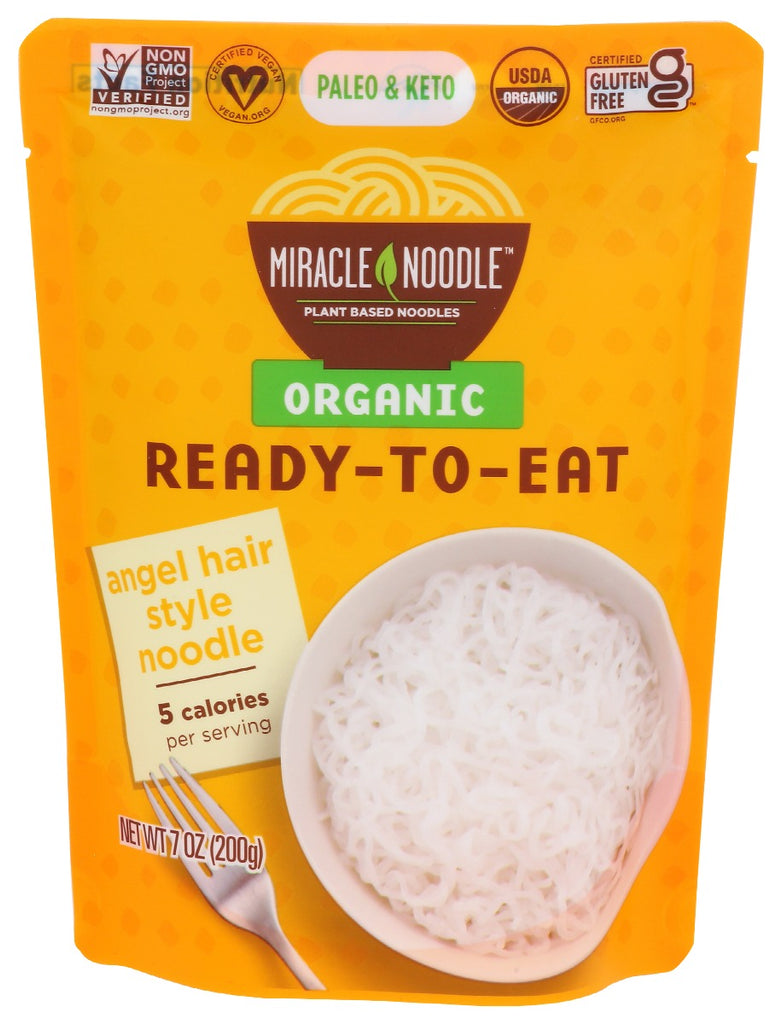 MIRACLE NOODLE: Ready To Eat Organic Angel Hair, 7 oz