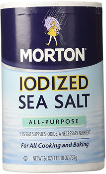 MORTONS: All-Purpose Iodized Sea Salt, 26 oz