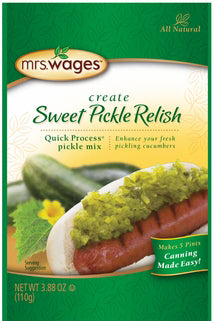 MRS WAGES: Sweet Pickle Relish Mix, 3.88 oz