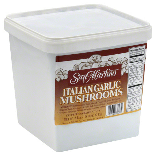 DELALLO: San Martino Italian Style Garlic Mushrooms, 8 lb