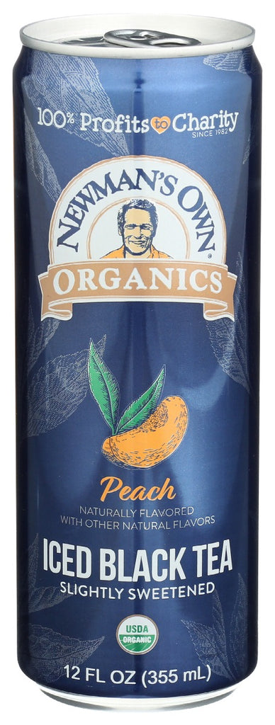 NEWMANS OWN ORGANICS: Peach Iced Black Tea, 12 fo