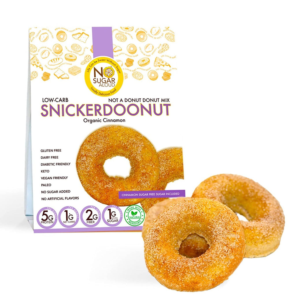 NO SUGAR ALOUD: Low Carb Snickerdoonut Mix, 10 oz