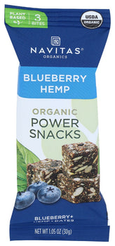 NAVITAS: Organic Power Snacks Blueberry Hemp, 1.05 oz