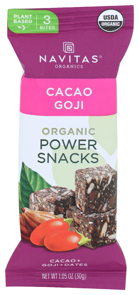 NAVITAS: Organic Power Snacks Cacao Goji, 1.05 oz