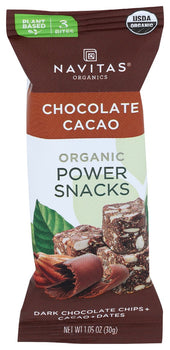 NAVITAS: Organic Power Snacks Chocolate Cacao, 1.05 oz