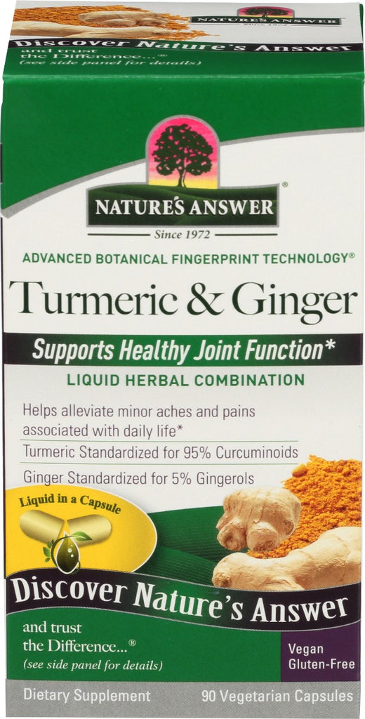 NATURES ANSWER: Tumeric Ginger, 90 vc