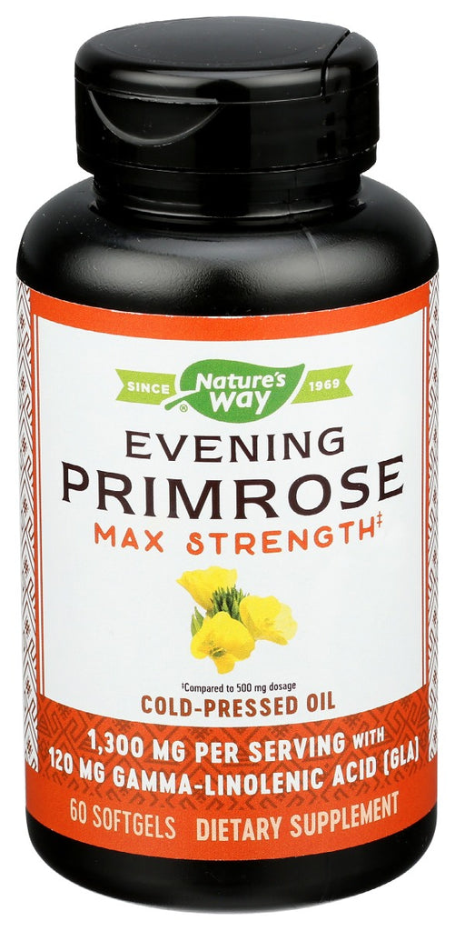 NATURES WAY: Evening Primrose Oil Max Strength, 60 sg