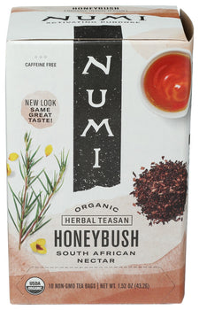 NUMI TEAS: Honeybush, 18 bg