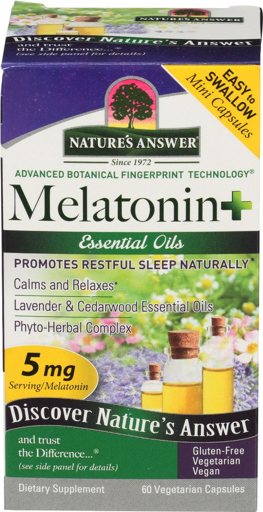 NATURES ANSWER: Melatonin Plus, 60 vc