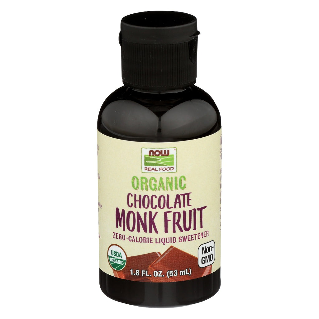 NOW: Organic Chocolate Monk Fruit, 1.8 oz