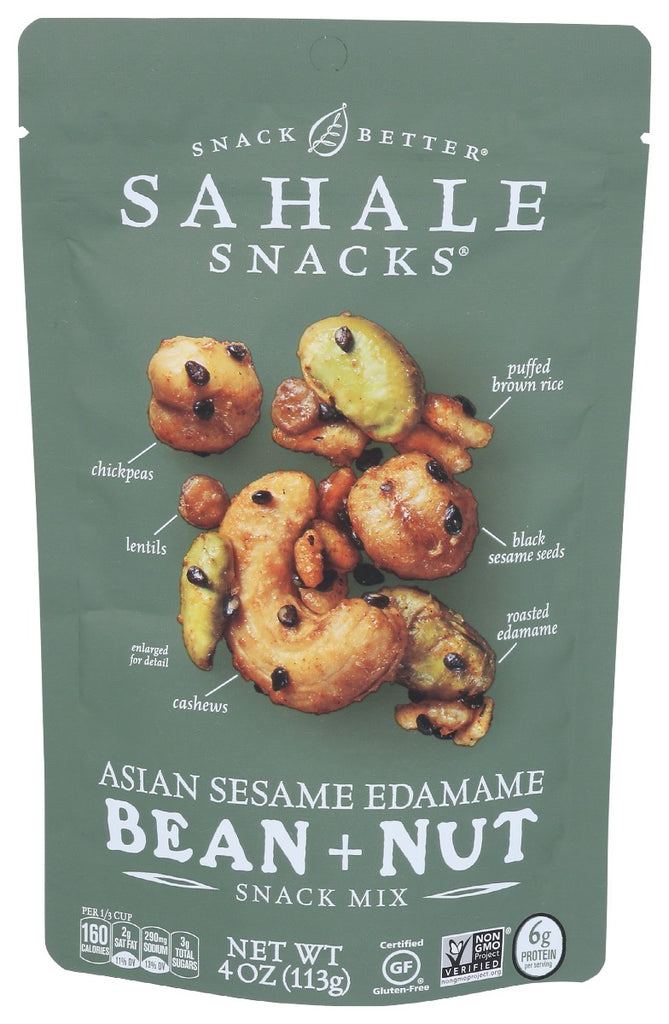 SAHALE SNACKS: Asian Sesame Edamame Bean Nut Snack Mixes, 4 oz