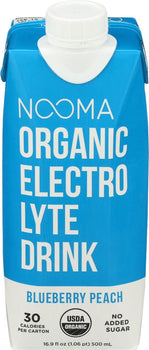 NOOMA: Organic Sports Drinks Blueberry Peach, 16.9 oz