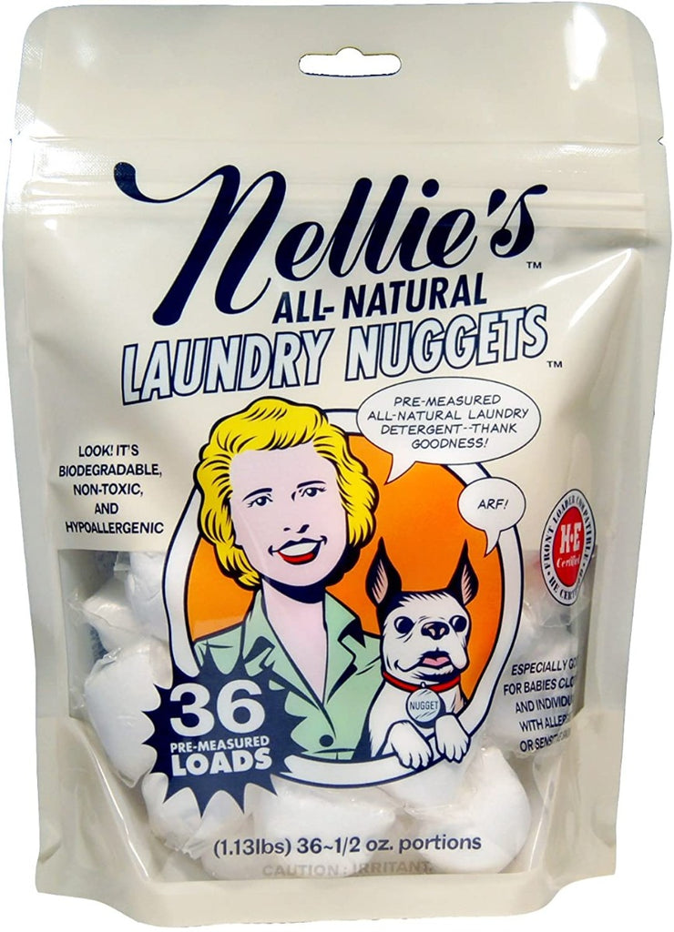 NELLIES ALL NATURAL: Laundry Nuggets 36 Loads, 1.12 lb