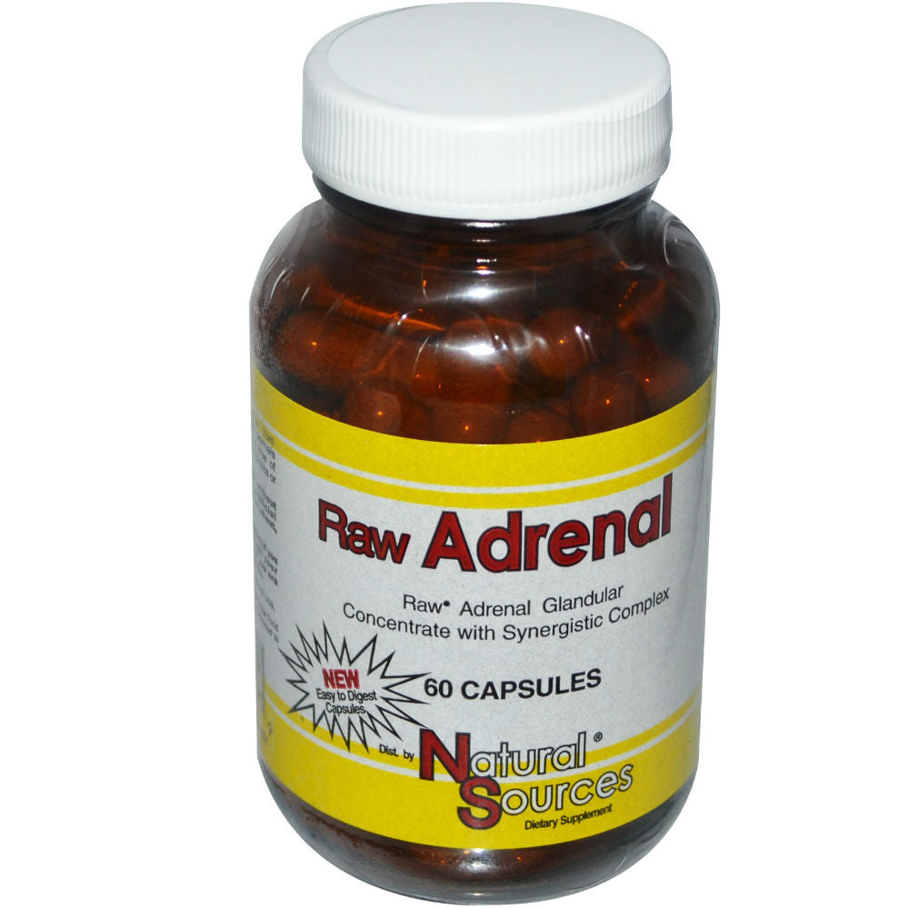 NATURAL SOURCES: Raw Adrenal, 60 Capsules