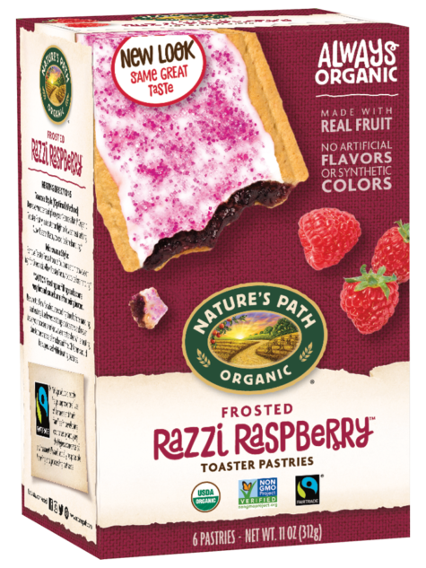 NATURES PATH: Frosted Razzi Raspberry Toaster Pastries, 11 oz