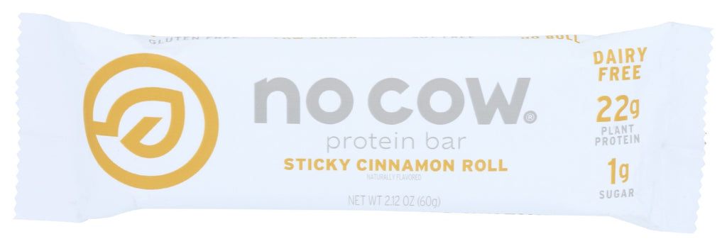 NO COW BAR: Sticky Cinnamon Roll Protein Bar, 2.12 oz