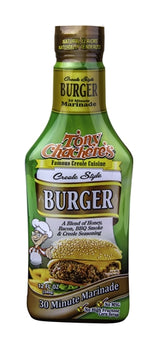 TONY CHACHERES: Marinade Burger Pourable, 12 oz