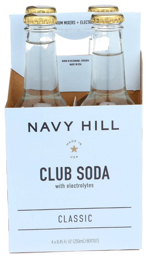 NAVY HILL: Club Soda 4 Count, 33.8 fo