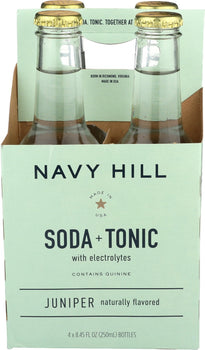 NAVY HILL: Soda Tonic Juniper 4 Count, 33.8 fo