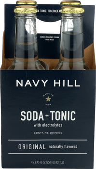 NAVY HILL: Soda Tonic Original 4 Count, 33.8 fo