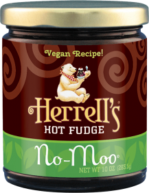 HERRELLS HOT FUDGE SAUCE: Sauce No Moo Hot Fudge, 10 oz