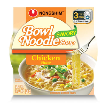 NONG SHIM: Savory Chicken Bowl, 3.03 oz