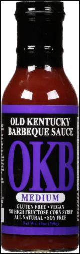 THE OKB: Medium Bbq Sauce, 14 oz