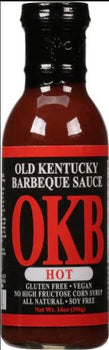 THE OKB: Hot Bbq Sauce, 14 oz