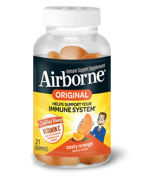 AIRBORNE: Zesty Orange Immune Support Gummies, 21 un