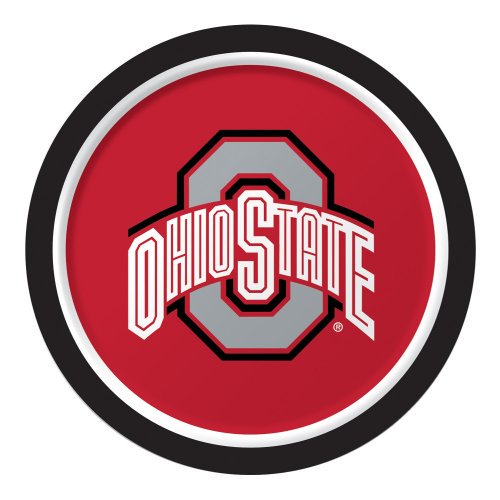 CREATIVE CONVERTING: Dinner Plate Ohio State, 8 ea