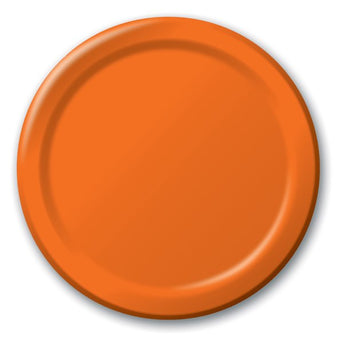 CREATIVE CONVERTING: Sunkissed Orange Dinner Plate, 24 ea