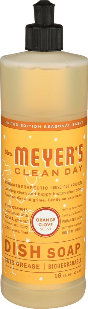 MRS MEYERS CLEAN DAY: Orange Clove Dish Soap, 16 fo