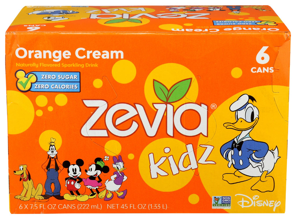 ZEVIA: Kidz Orange Cream 6Pack, 45 fo