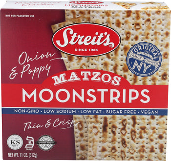 STREITS: Moonstrip Onion and Poppy Matzo, 11 oz