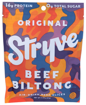 STRYVE PROTEIN SNACKS: Sliced Biltong Original, 2.25 oz