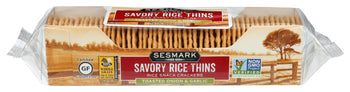 SESMARK: Savory Rice Thins Toasted Onion and Garlic, 3.2 oz