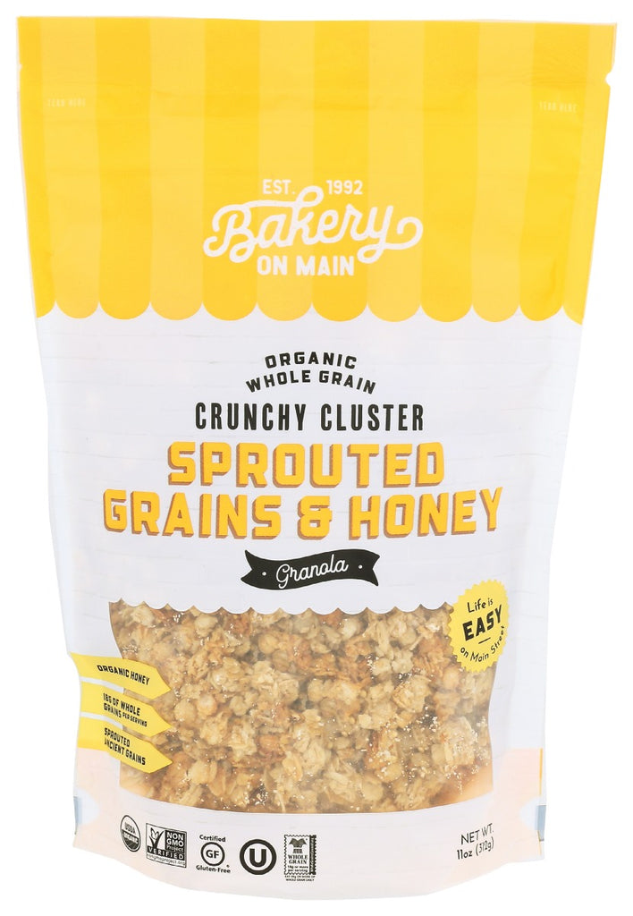 BAKERY ON MAIN: Sprouted Grains and Honey Granola, 11 oz