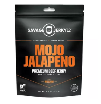 SAVAGE JERKY CO: Mojo Jalapeno Premium Beef Jerky, 2.2 oz