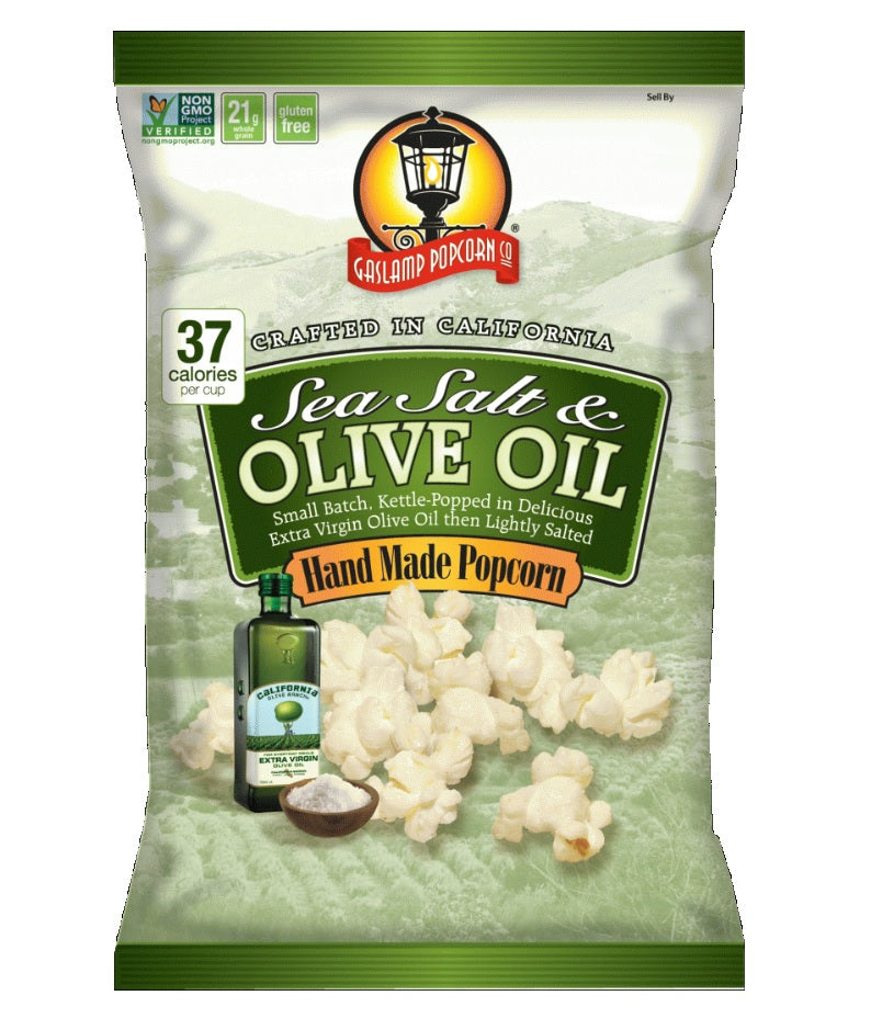 GASLAMP POPCORN: Sea Salt & Olive Oil Popcorn, 4 oz