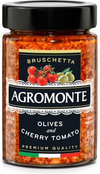 AGROMONTE: Bruschetta Olv Chry Tmato, 7.05 oz