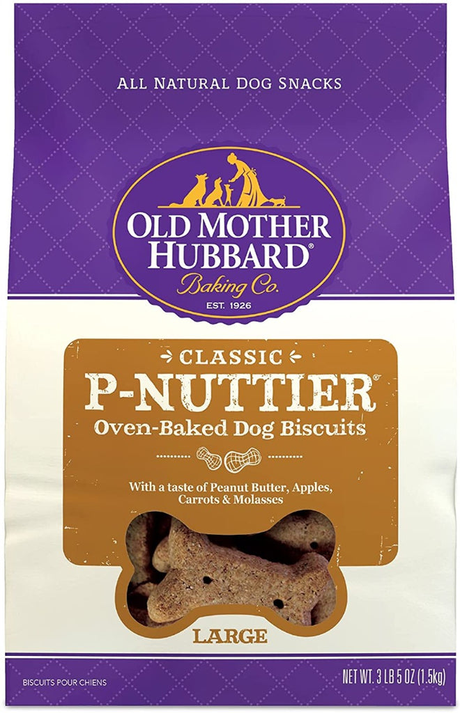 OLD MOTHER HUBBARD: P Nuttier Peanut Butter Dog Treats, 3.5 lb