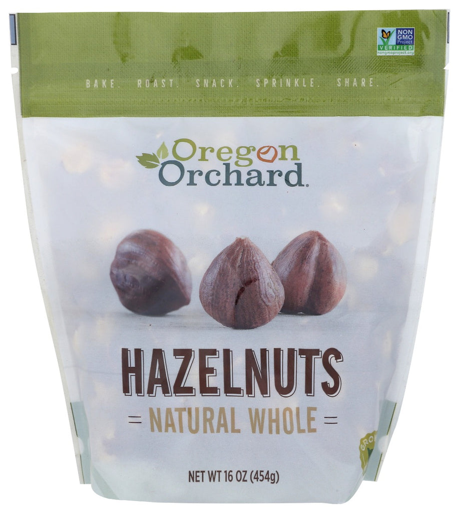 OREGON ORCHARD: Hazelnuts Natural Whole, 16 oz