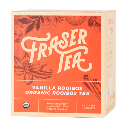 FRASER TEA: Vanilla Rooibos Organic Tea, 1.4 oz