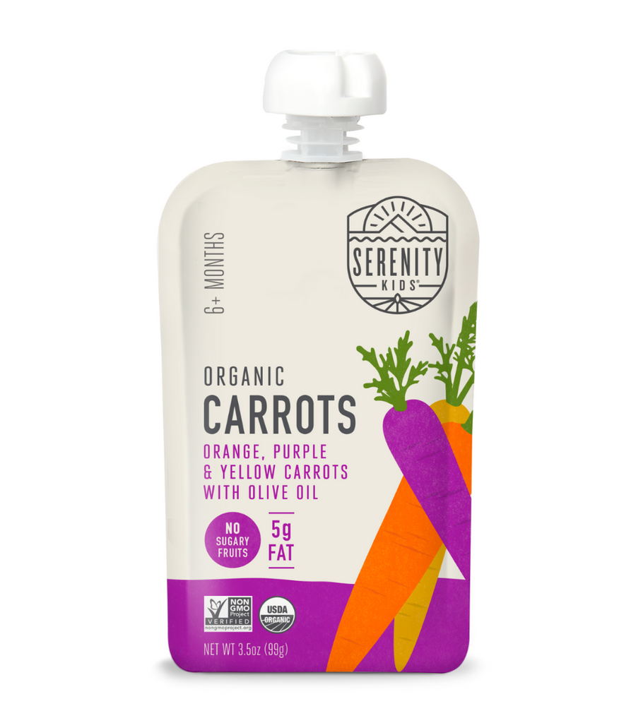 SERENITY KIDS: Pouch Carrot Variety Olive Oil, 3.5 oz