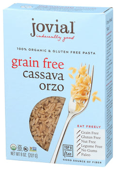 JOVIAL: Pasta Orzo Cassava, 8 oz