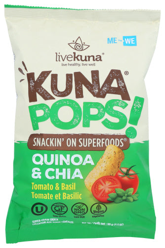 KUNA POPS: Snacks Tomato And Basil, 3.5 oz