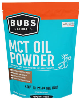 BUBS NATURALS: Mct Powder, 10.6 oz